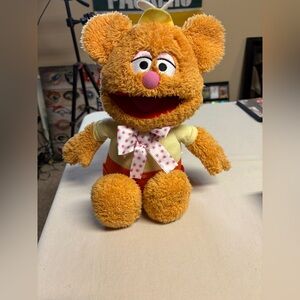 Disney Talking Fozzie Bear Plush with Polka Dot Bow